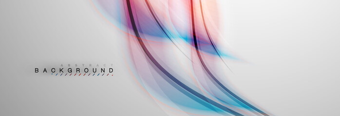 Smooth blur wave background