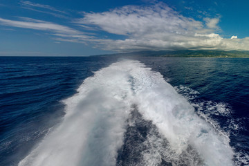 sailing in tahiti french polynesia  panorama