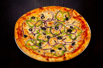 Delicious vegetarian pizza