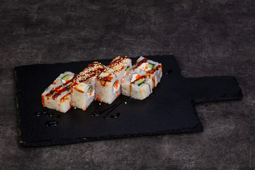 Japanese roll with eel