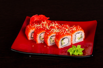 Japanese roll with crab