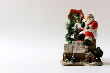 Still life of Santa Claus who imaged Christmas