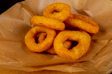 Fried squid rings