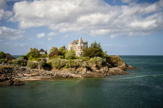 The coast near Binic. Brittany, France.