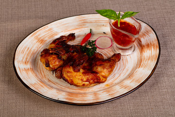 Young roasted chicken