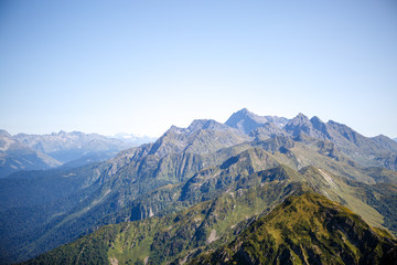 Fototapeta premium Photo of picturesque mountain landscape