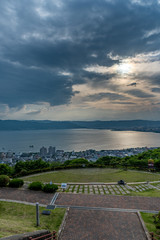 Lake Suwa sunset