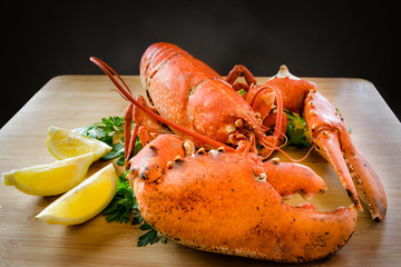 homard après la cuisson