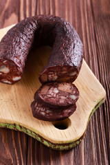 Black pudding - blood, meat and fat sausage
