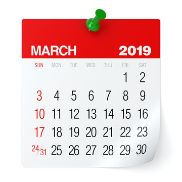 March 2019 - Calendar.