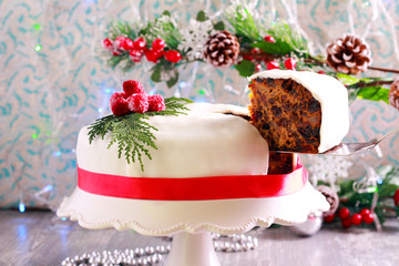 Traditional Christmas cake