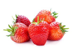Strawberry isolated on white background.