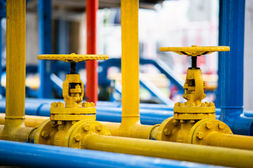 Valves at gas plant