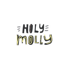 Paper Cut Quote Vector Holy Molly