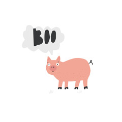 Cute Vector pig