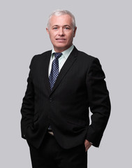 handsome man in black suit and glasses