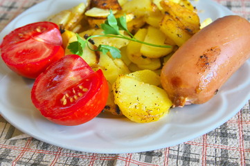 potatoes with vegetables