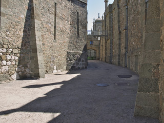 narrow street in old town