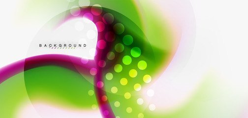 Color flowing wave, trendy liquid design template