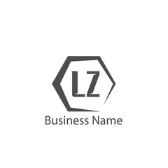 Initial Letter LZ Logo Template Design