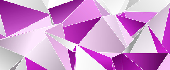 Fototapeta premium Triangular 3d, modern background