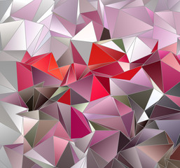 Fototapeta premium Triangular 3d, modern background