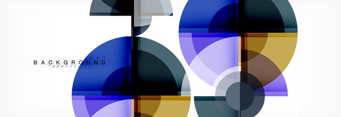 Obraz premium Vector fantastic circle modern geometric background template