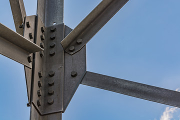 Elements of a high-voltage power line with a voltage of 330,000 volts