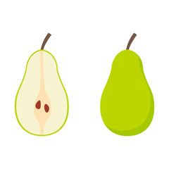 Pear icons set