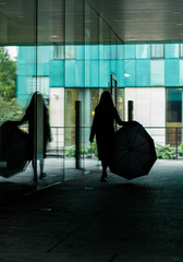 Obraz premium woman in black dress