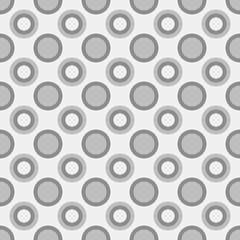 Grey geometrical repeating pattern - vector circle design background