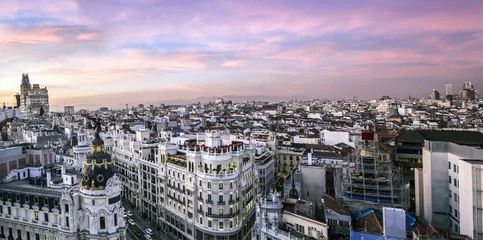 Fotobehang Madrid Skyline © Jorge
