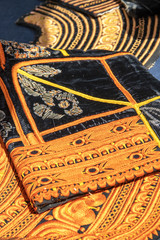 Tissu pour habit folklorique breton. Finistère, Bretagne