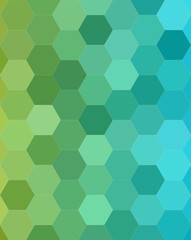 Abstract hexagonal tile mosaic pattern background design