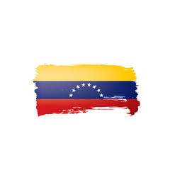 Venezuela flag, vector illustration on a white background.