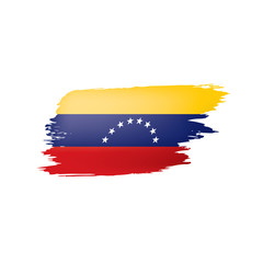 Venezuela flag, vector illustration on a white background.