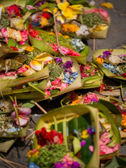 Offerings to gods in Bali
