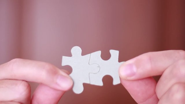 Connecting two puzzle pieces