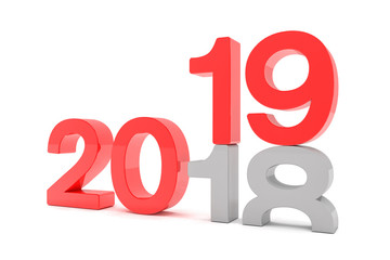 2018 - 2019 - Silvester, Neujahr, Countdown, Jahreszahlen