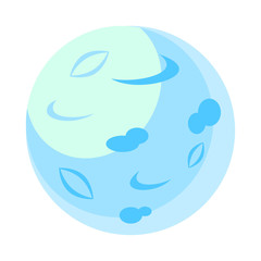 Cartoon vector blue moon