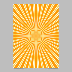 Abstract ray burst stationery background template - vector document background illustration with radial stripe pattern