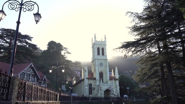 Christ Church in Shimla, the second oldest church in North India, Himachal Pradesh, India