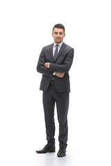 Obraz premium portrait in full growth. a modern businessman