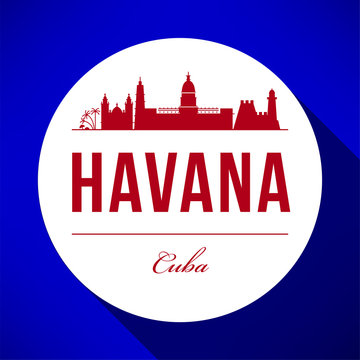Vector Graphic Design of Havana City Skyline