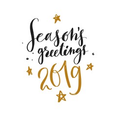 Christmas and New Year Lettering vector phrase 1