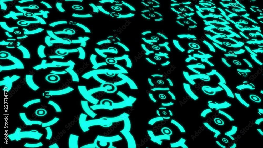 Poster HUD Futuristic Communication Elements Information Graphic Visualization Concept Design