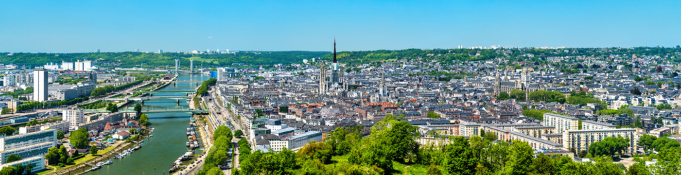 Panorama of Rouen, France