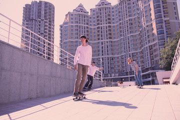 Try quicker. Cheerful young man keeping smile on his face while spending day outdoors