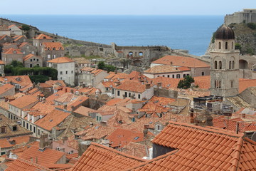 Fototapeta na wymiar Dubrovnik in Croazia - tetti