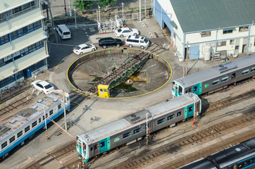 ターミナル駅の転車台